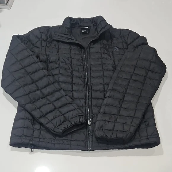 The North Face Black Quilted Jacket Unisex Mens Small - Picture 1 of 7